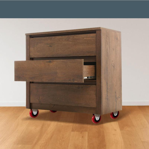 4X Inch Heavy Duty 2X Fixed + Swivel Casters Load 520Kg Lockable With Brakes Castor Wheels