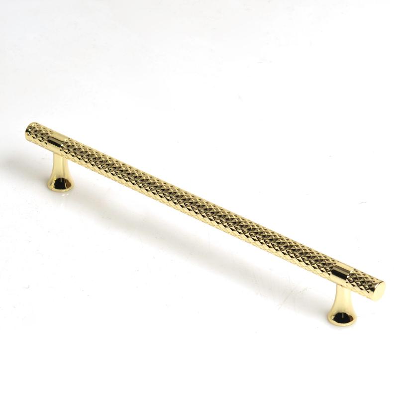 Gold Solid Zinc Kitchen Cabinet Handles Drawer Bar Pull 192Mm Kitchen Cabinet Doors And Fronts