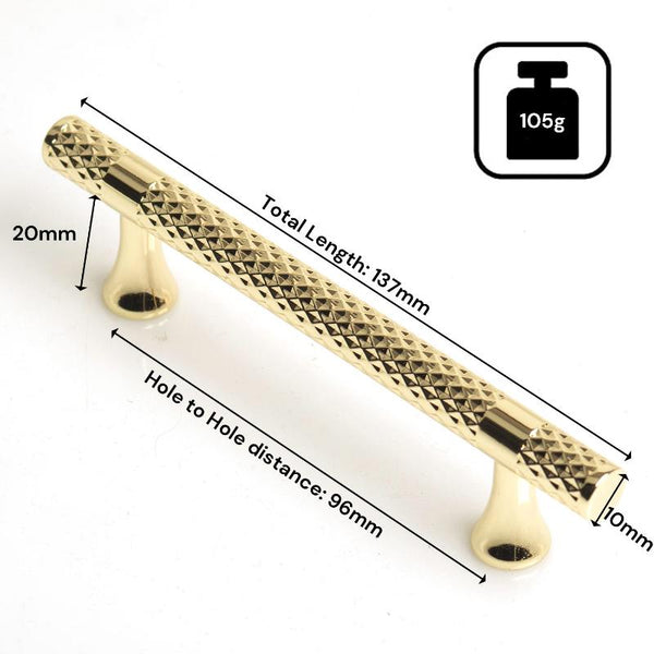 Gold Solid Zinc Kitchen Cabinet Handles Drawer Bar Pull 96Mm Kitchen Cabinet Doors And Fronts