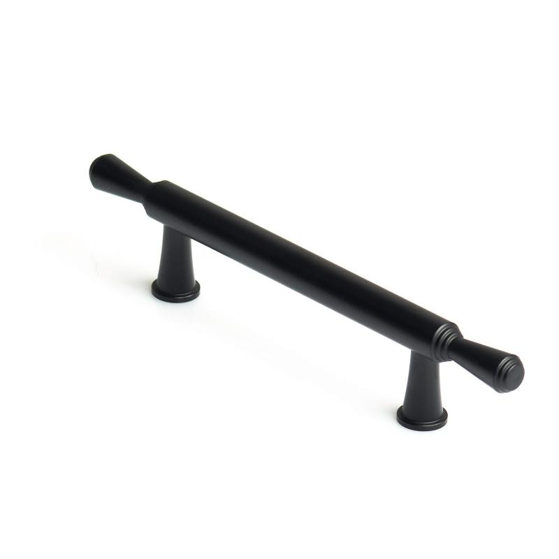 Black Zinc Kitchen Cabinet Handles Drawer Bar Pull 96Mm Cabinet Pulls