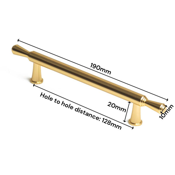 Gold Zinc Kitchen Cabinet Handles Drawer Bar Pull 128Mm Kitchen Cabinet Doors And Fronts