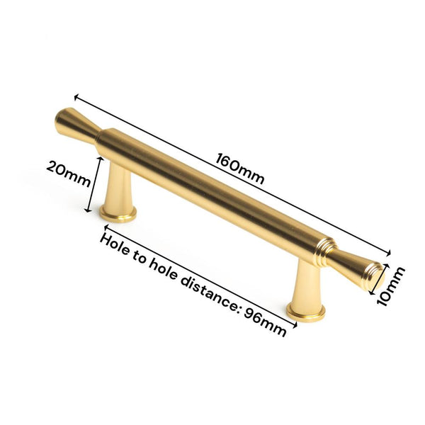 Gold Zinc Kitchen Cabinet Handles Drawer Bar Pull 96Mm Kitchen Cabinet Doors And Fronts