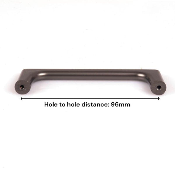 Black Zinc Kitchen Cabinet Handles Drawer Bar Pulls 96Mm Cabinet Pulls