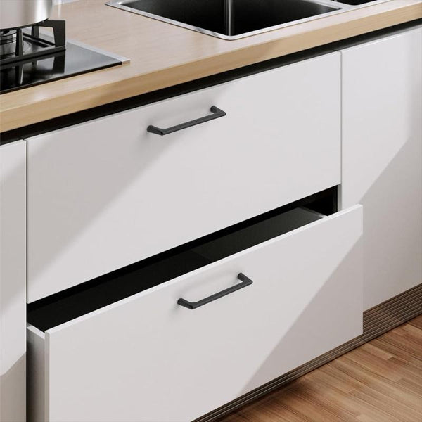 Black Zinc Kitchen Cabinet Handles Drawer Bar Pulls 96Mm Cabinet Pulls