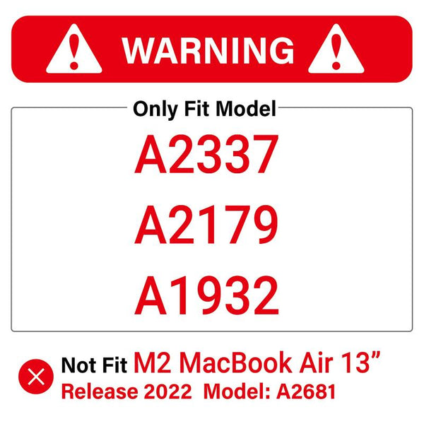 Macbook Air 13 Inch Case 2020 2019 2018 A1932 A2179 A2337 Shell Keyboard Cover Clear Laptop Cases & Bags