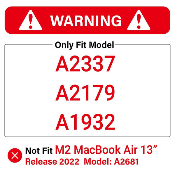 Macbook Air 13 Inch Case 2020 2019 2018 A1932 A2179 A2337 Shell Keyboard Cover Case Mods Stickers & Decals