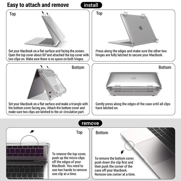 Macbook Air 13 Inch Case 2020 2019 2018 A1932 A2179 A2337 Shell Keyboard Cover Case Mods Stickers & Decals