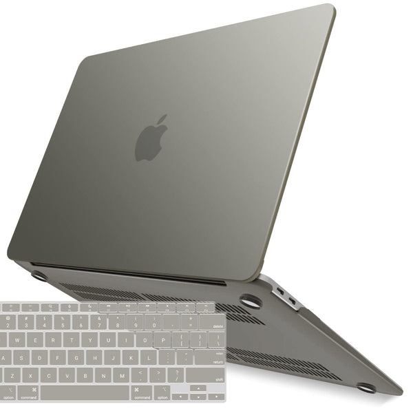 Suitable For Macbook Air 13 Inch Case 2022 2021 2020 2019 2018 A1932 A2179 A2337 Shell Keyboard Cover Grey Laptop Cases & Bags