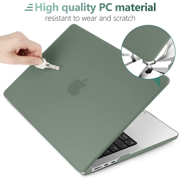 Suitable For 2023 2022 Macbook Air 13 Inch Case M2 Model A2681 Hard Shell Keyboard Cover Midnight Green Laptop Cases & Bags