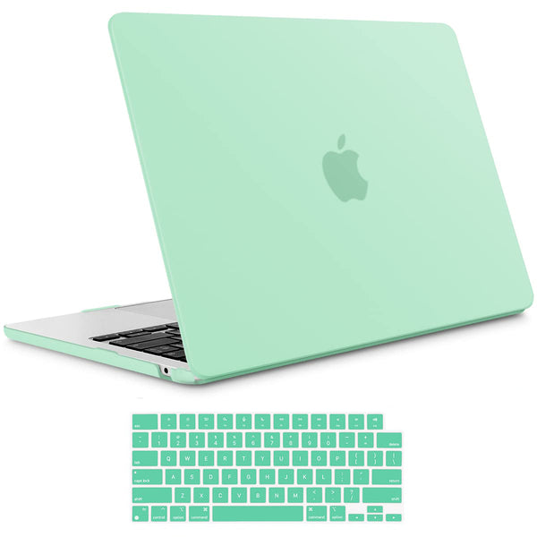 Suitable For 2023 2022 Macbook Air 13 Inch Case M2 Model A2681 Hard Shell Keyboard Cover Green Laptop Cases & Bags