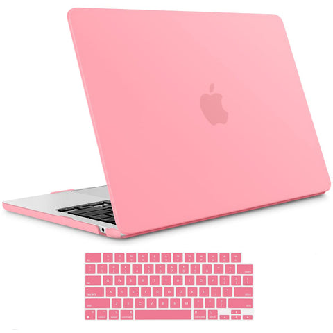 Suitable For 2023 2022 Macbook Air 13 Inch Case M2 Model A2681 Hard Shell Keyboard Cover Pink Laptop Cases & Bags