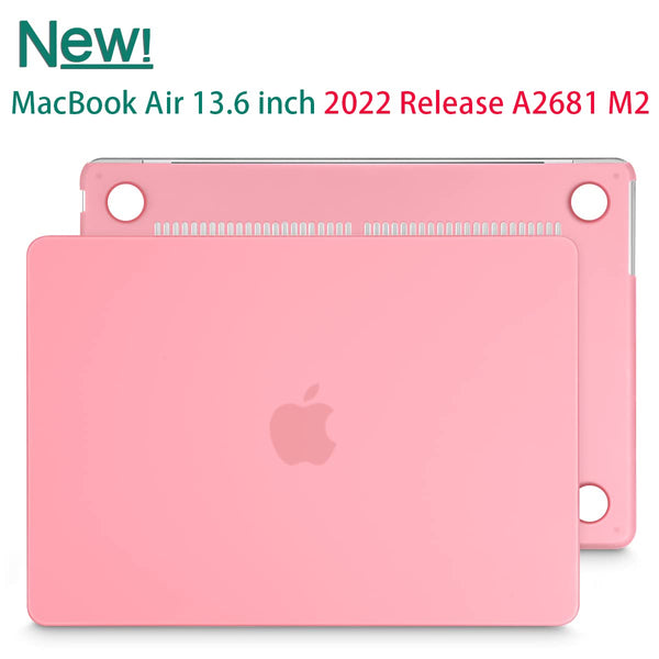 Suitable For 2023 2022 Macbook Air 13 Inch Case M2 Model A2681 Hard Shell Keyboard Cover Pink Laptop Cases & Bags