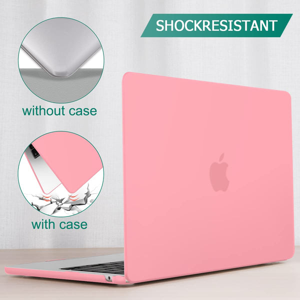Suitable For 2023 2022 Macbook Air 13 Inch Case M2 Model A2681 Hard Shell Keyboard Cover Pink Laptop Cases & Bags