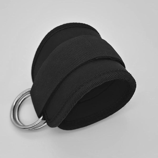 2X Ankle Straps For Cable Machines D Rings Gym Cuff Kickbacks Glute Workouts Leg Hip Extensions Black Wrist & Ankle Weights