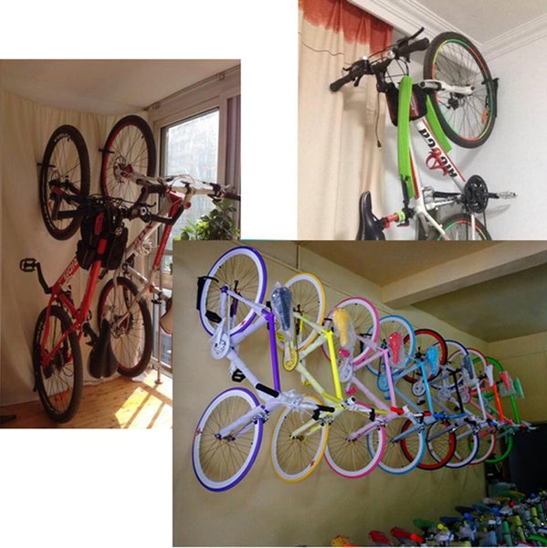 1X Bike Rack Garage Wall Mount Hanger Hooks Storage Bicycle Vertical For Indoor Shed With Screws Bicycle Stands & Storage