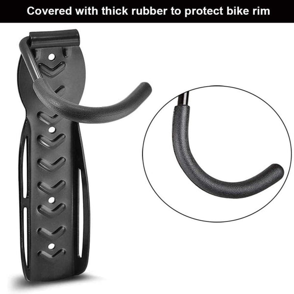1X Bike Rack Garage Wall Mount Hanger Hooks Storage Bicycle Vertical For Indoor Shed With Screws Bicycle Stands & Storage
