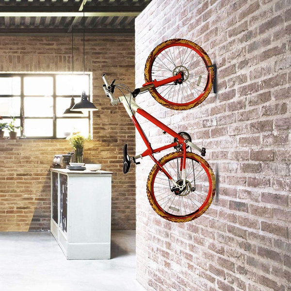 1X Bike Rack Garage Wall Mount Hanger Hooks Storage Bicycle Vertical For Indoor Shed With Screws Bicycle Stands & Storage