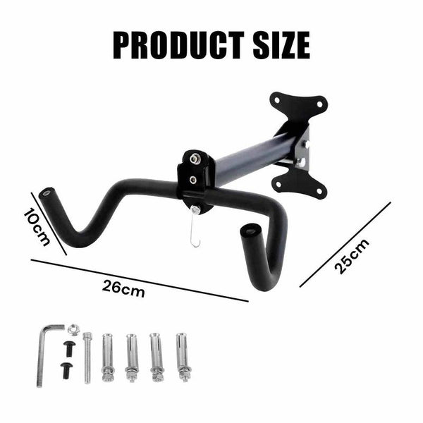 Black Storage Bicycle Wall Mount Hook Bike Rack Space Saving Bracket Bicycle Stands & Storage