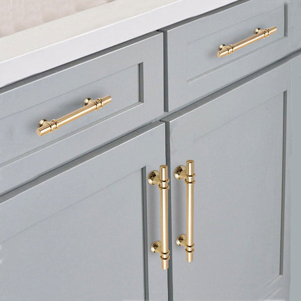 Luxury Design Kitchen Cabinet Handles Drawer Bar Pull Gold T Cabinet Pulls