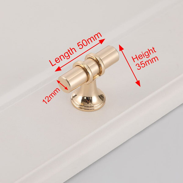 Luxury Design Kitchen Cabinet Handles Drawer Bar Pull Gold T Cabinet Pulls