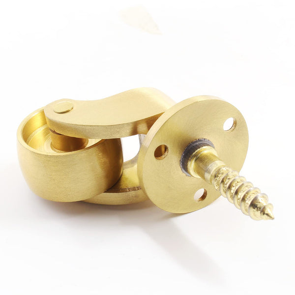 25Mm Castor Brass Caster Wheel Swivel Vintage Chairs Cabinet Bed Furniture Wheels Castor Wheels