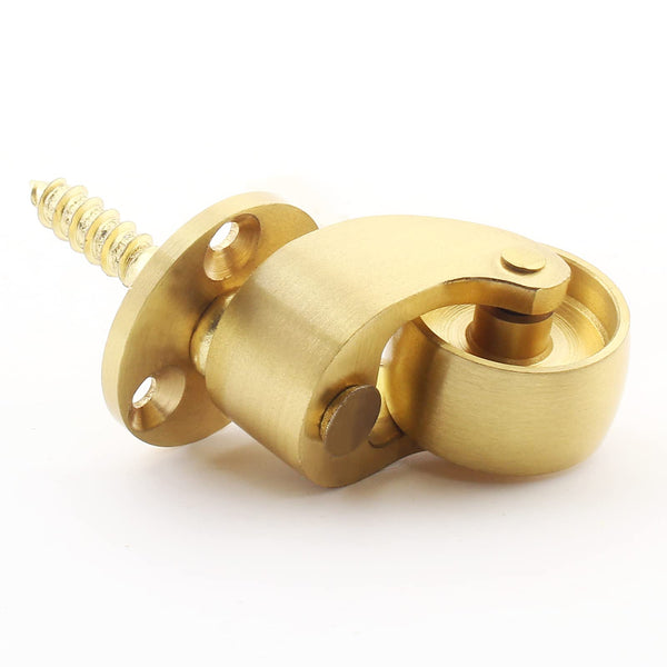 25Mm Castor Brass Caster Wheel Swivel Vintage Chairs Cabinet Bed Furniture Wheels Castor Wheels