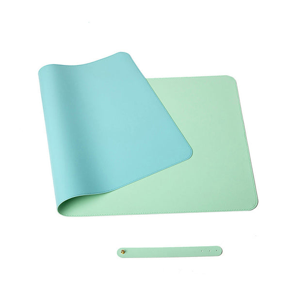 Green 90Cm*45Cm Dual Useoffice Desk Pad Waterproof Pu Leather Computer Mouse Desk Mats