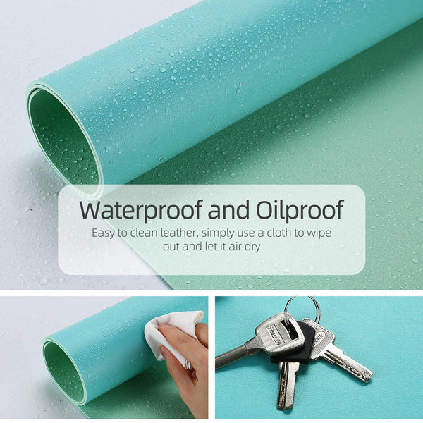 Green 90Cm*45Cm Dual Useoffice Desk Pad Waterproof Pu Leather Computer Mouse Desk Mats