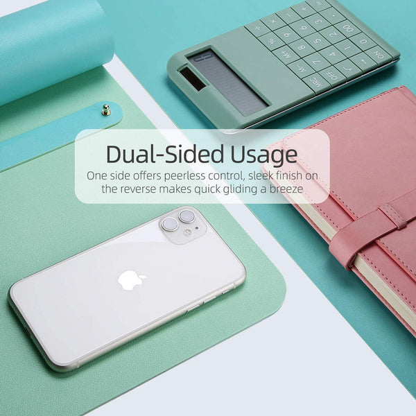 Green 90Cm*45Cm Dual Useoffice Desk Pad Waterproof Pu Leather Computer Mouse Desk Mats