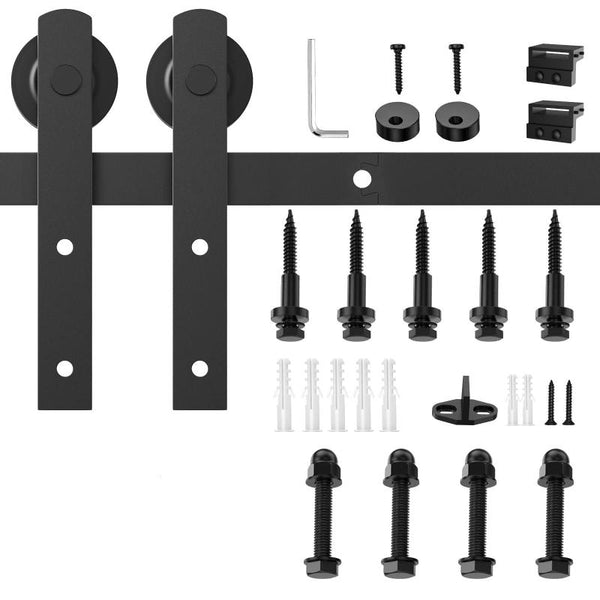 1.8M Heavy Duty Sliding Barn Single Door Hardware Kit Damper Track Rail Roller System Sliding Door Hardware