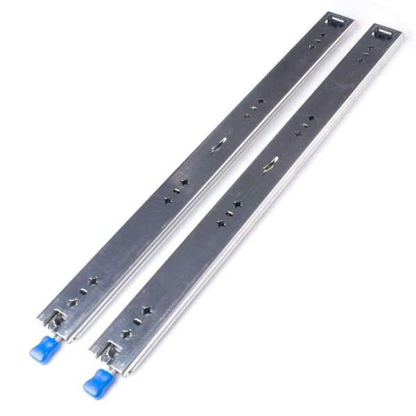 26In Pair 150Kg Heavy Duty Drawer Slides Rails Runners Locking Ball Bearing Cabinet Pulls