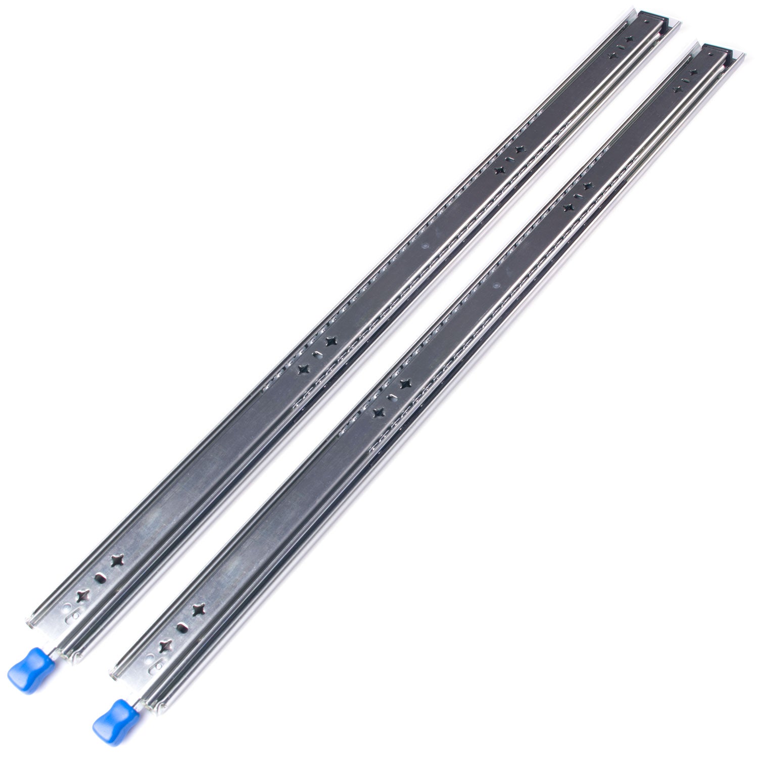 32In Pair 150Kg Heavy Duty Drawer Slides Rails Runners Locking Ball Bearing Cabinet Pulls