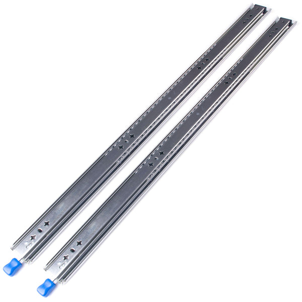 32In Pair 150Kg Heavy Duty Drawer Slides Rails Runners Locking Ball Bearing Cabinet Pulls