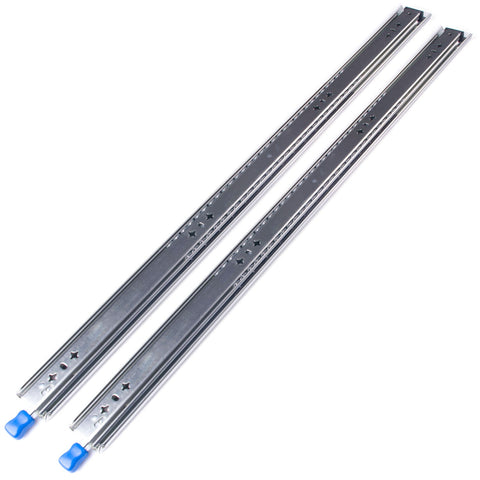 32In Pair 150Kg Heavy Duty Drawer Slides Rails Runners Locking Ball Bearing Cabinet Pulls