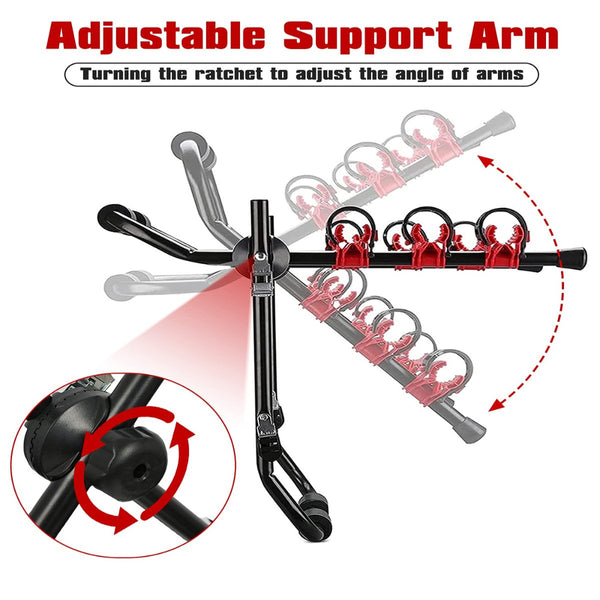 3 Bike Universal Cycle Bicycle Car Rear Carrier Rack Hanger Mount For Sedan Hatchback Minivan Suv Car Racks