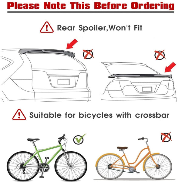 3 Bike Universal Cycle Bicycle Car Rear Carrier Rack Hanger Mount For Sedan Hatchback Minivan Suv Car Racks