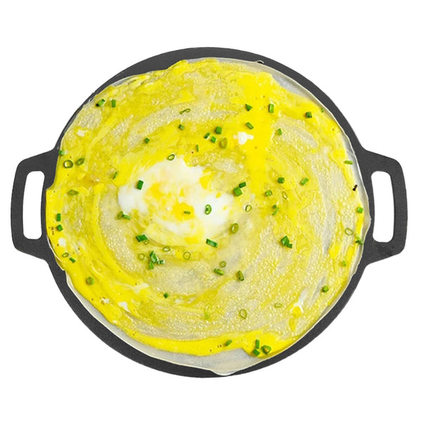 28Cm Seasoned Cast Iron Induction Crepes Pan Baking Pancake Tool Pizza Bakeware Other Cookware