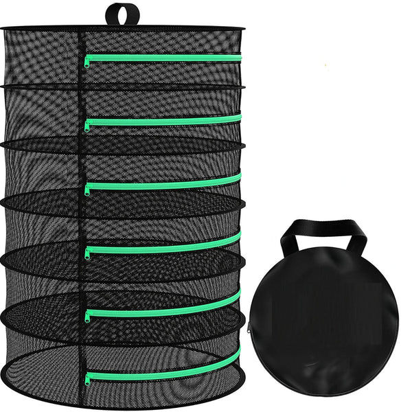 6 Layer 120Cm Foldable Herb Vegetable Fruit Drying Dehydrating Rack Mesh Hanging Dryer Grow Tents Dry Racks & Shelves