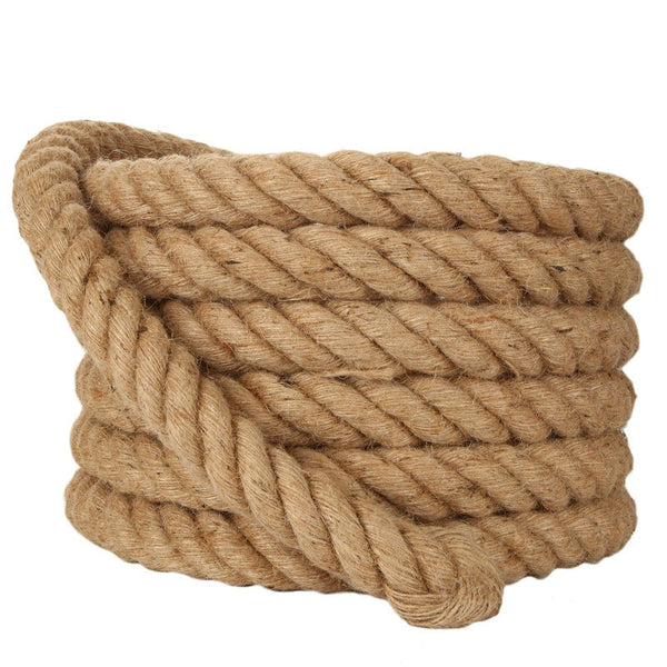 10M Sisal 40Mm Rope Natural Twine Cord Thick Jute Hemp Manila Crafting Home Decor Ribbons & Bows