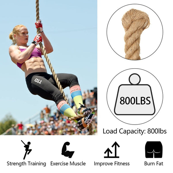 10M Sisal 40Mm Rope Natural Twine Cord Thick Jute Hemp Manila Crafting Home Decor Ribbons & Bows