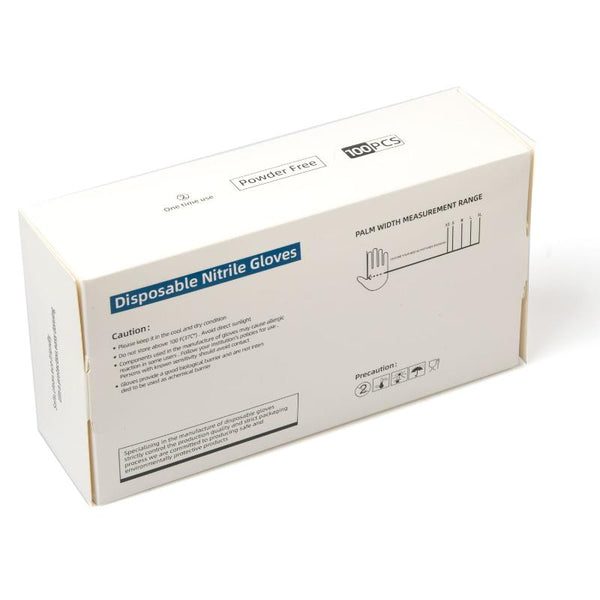 100X Nitrile Black Mechanic Tattoo Food Disposable Gloves Medium Cleaning Gloves