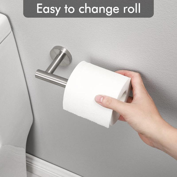 Toilet Paper Holder Bathroom Roll Brushed Silver Wall Mount 304 Toilet Paper Holders & Storage