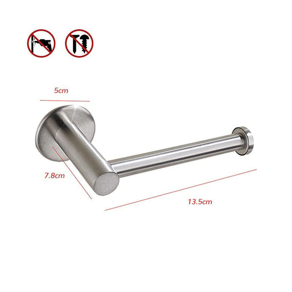Toilet Paper Brushed Holder Self Adhesive Bathroom Roll 304 Toilet Paper Holders & Storage