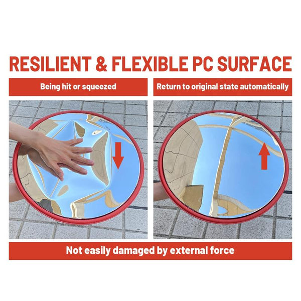 30Cm Traffic Blind Spots Curved Convex Mirror Wide Angle For Driveway Warehouse Garage Security Traffic Mirrors