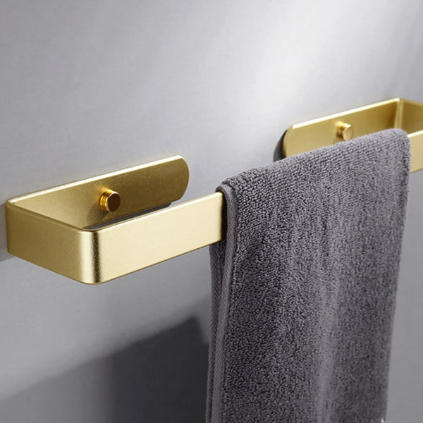 Gold Kitchen Bathroom Paper Holder Towel Self Adhesive Or Screw Mount 40Cm Paper Towel Holders