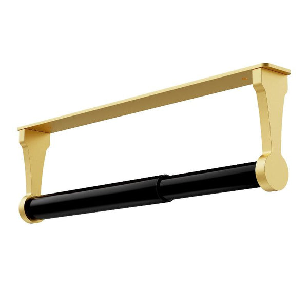 Kitchen Paper Holder Under Cabinet Screw Wall Mount Adhesive Towel Rectangle Gold Paper Towel Holders