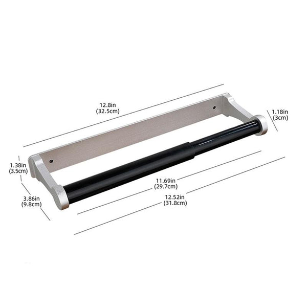 Kitchen Paper Holder Under Cabinet Screw Wall Mount Adhesive Towel Rectangle Silver Paper Towel Holders