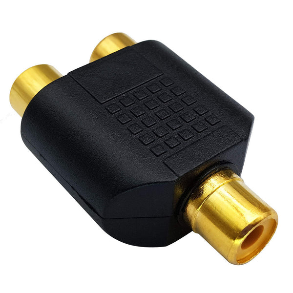 Rca Female To Audio Splitter Adapter Connector Coupler Audio Cables & Adapters