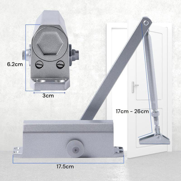 Auto Commercial Door Closers Hydraulic For Home 45 60Kg Other Door Hardware