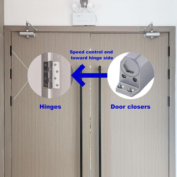 Auto Commercial Door Closers Hydraulic For Home 45 60Kg Other Door Hardware